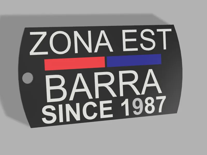 Medaglietta " Zona Est BARRA"