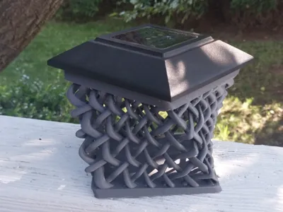 wicker solar light base