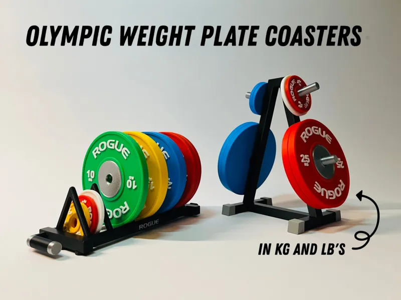 Olympic Weight Plate Coasters