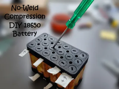 No-Weld Compression DIY 18650 Battery