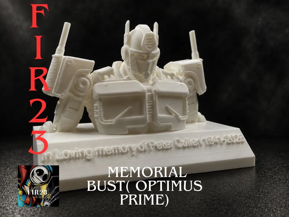 Figura decorativa: Optimus Prime Memory Bust. Referencia del modelo original.
