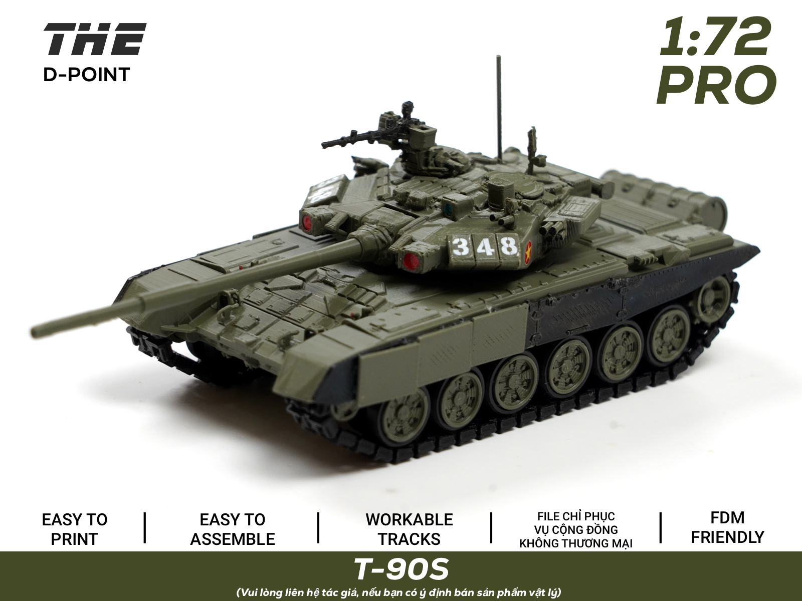 T-90S | 1:72 PRO Series | Workable Tracks - 1
