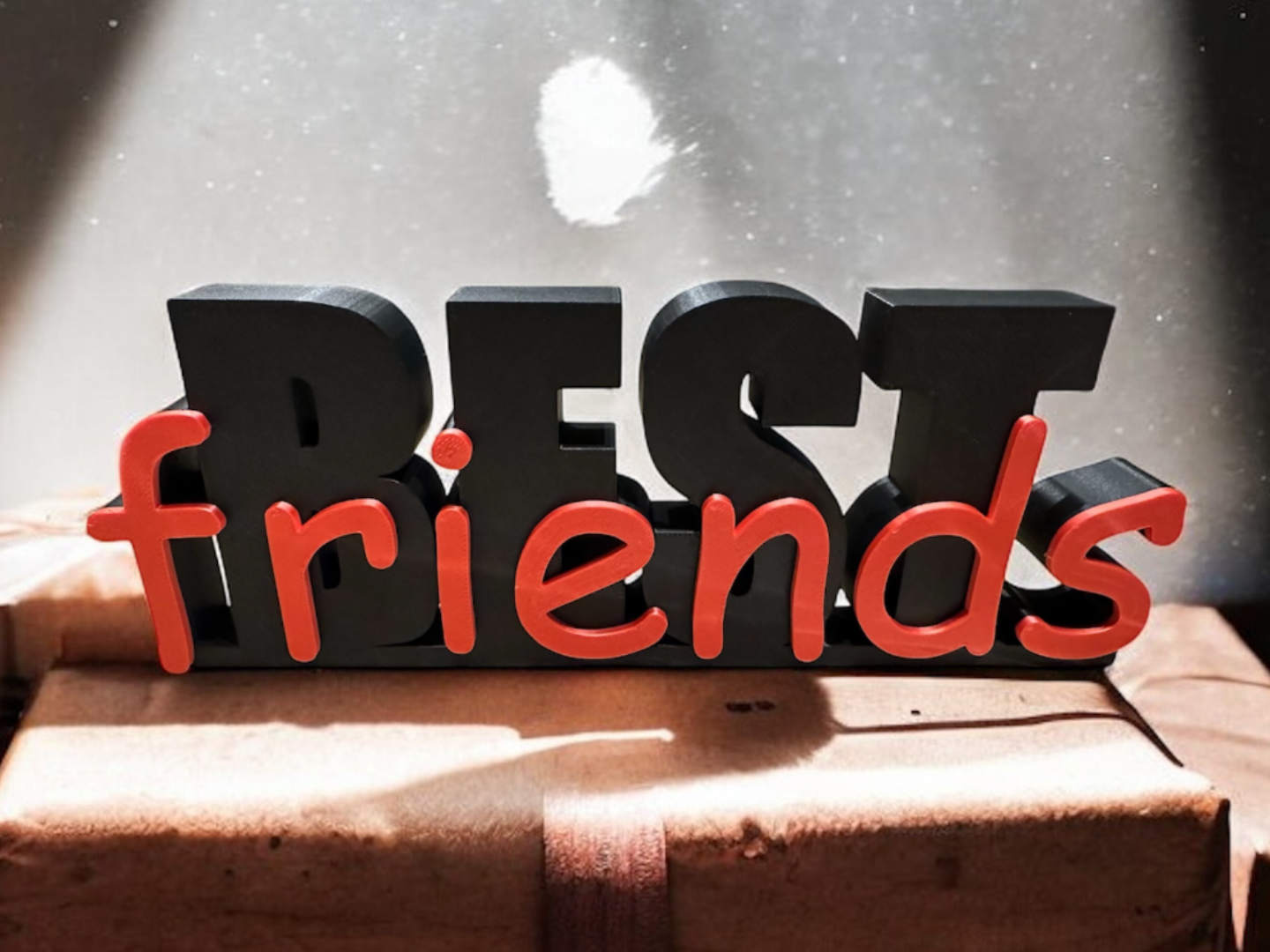 Best Friends | Stylish 3D Desktop Sign & Gift