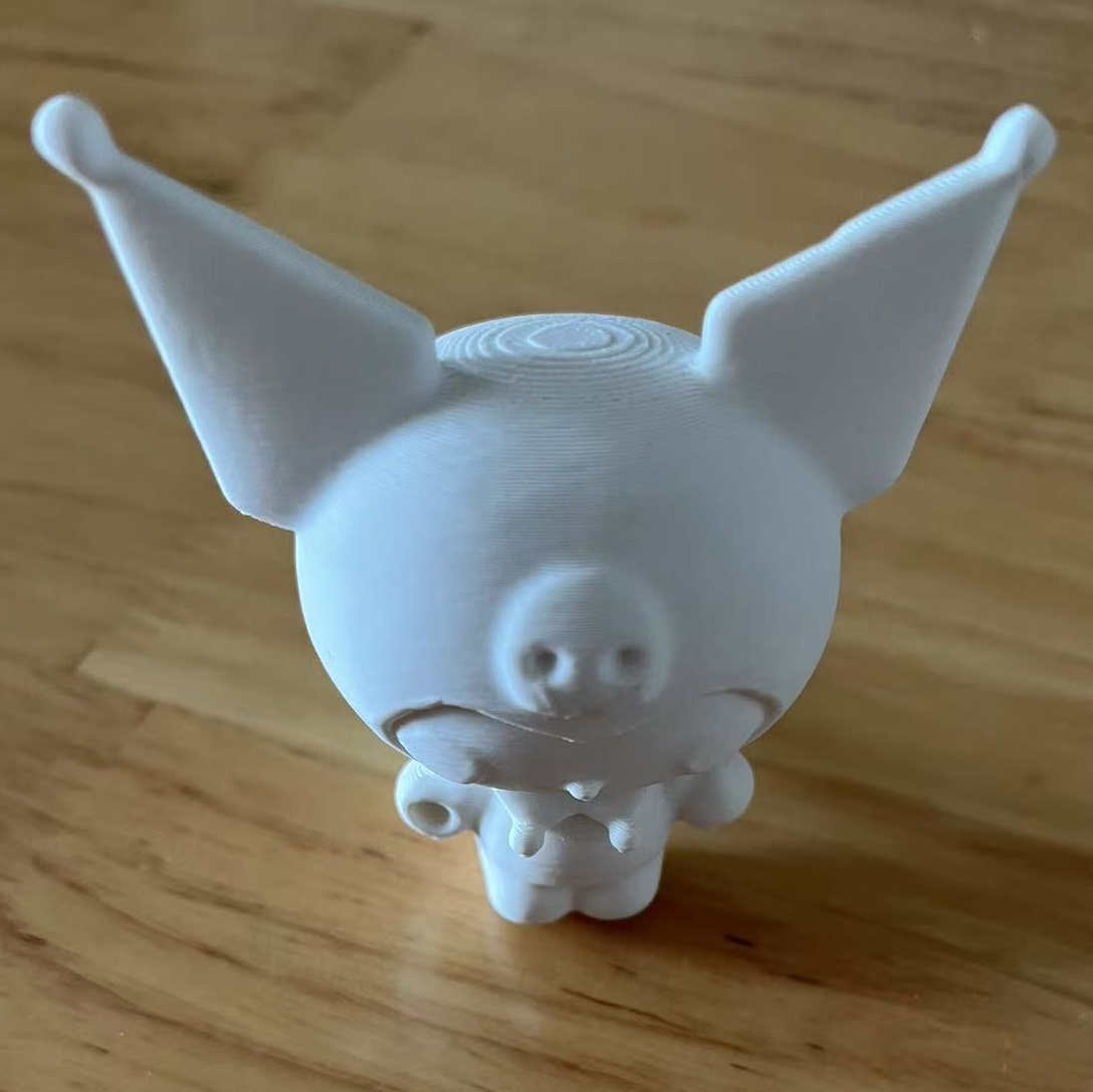 Miniatura 2 do modelo 3D Q版三丽鸥3D库洛米-女孩儿童节礼物-酷洛米涂色玩具兔子