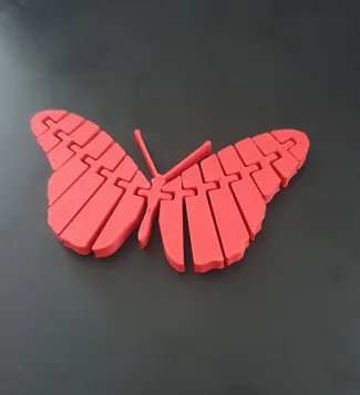 Flexi Articulated Butterfly Print in Place