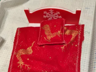 Lit pour lutin de noël 