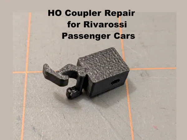 HO Coupler Repair for Rivarossi Passenger Cars