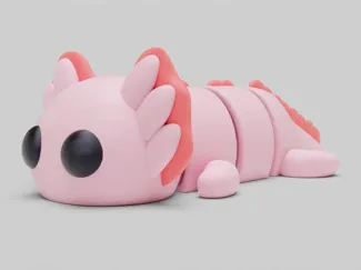 Flexi Articulated Axolotl (Multicolor)