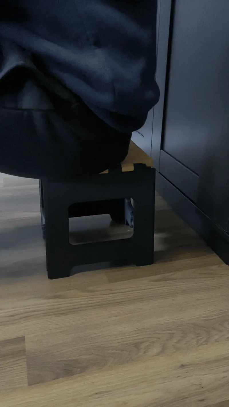 HEAVY DUTY Foldable Chair/Stool - Fully 3D Printed view 3