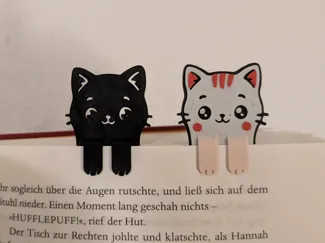 Bookmark Cute Cat Chibi Singlecolor or Multicolor