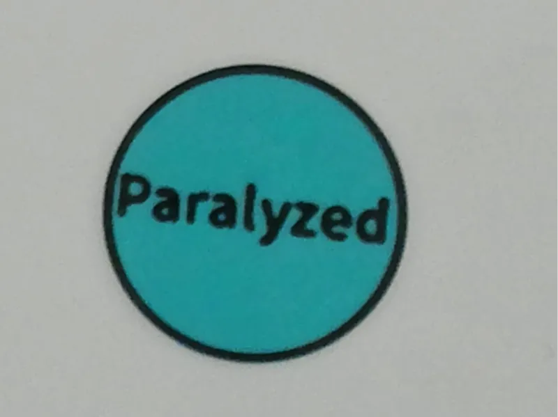 Paralyzed marker