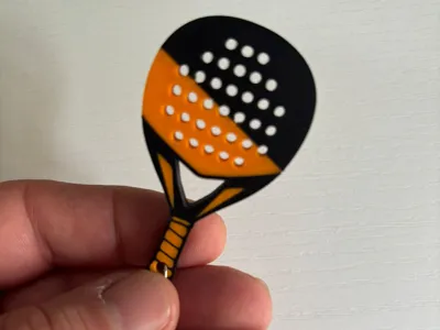 Padel Racket Keychain