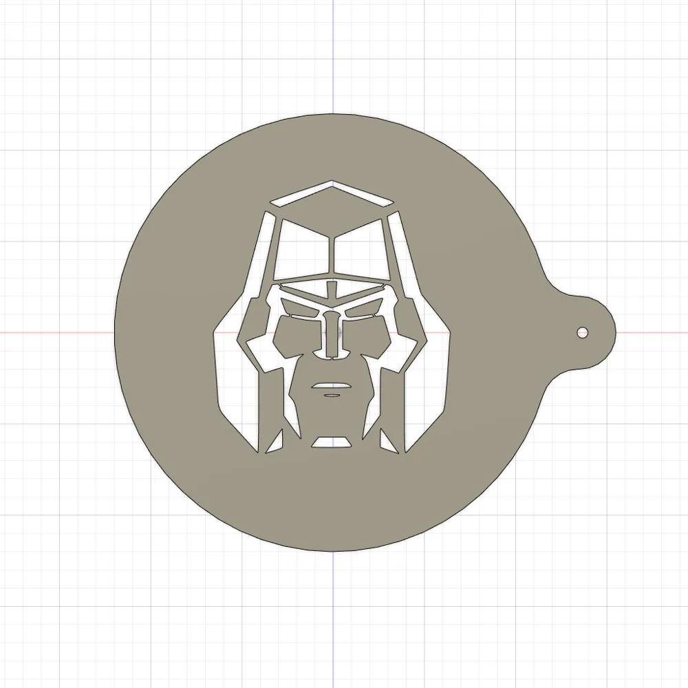 Perfect Megatron Latte Art Stencil Transformers by Perfect Prints ...