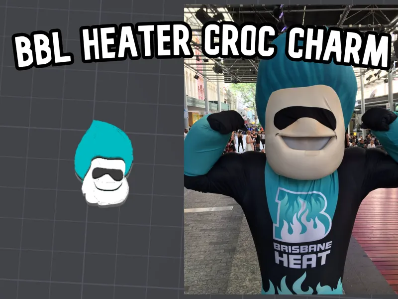Big Bash League Heater croc charm