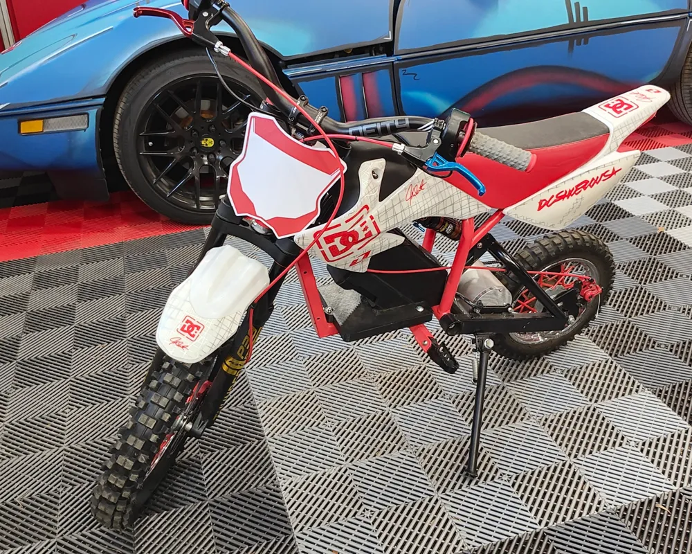 Pit ebike BMX Dirt bike curved Razor number plate - Free 3D Print Model ...