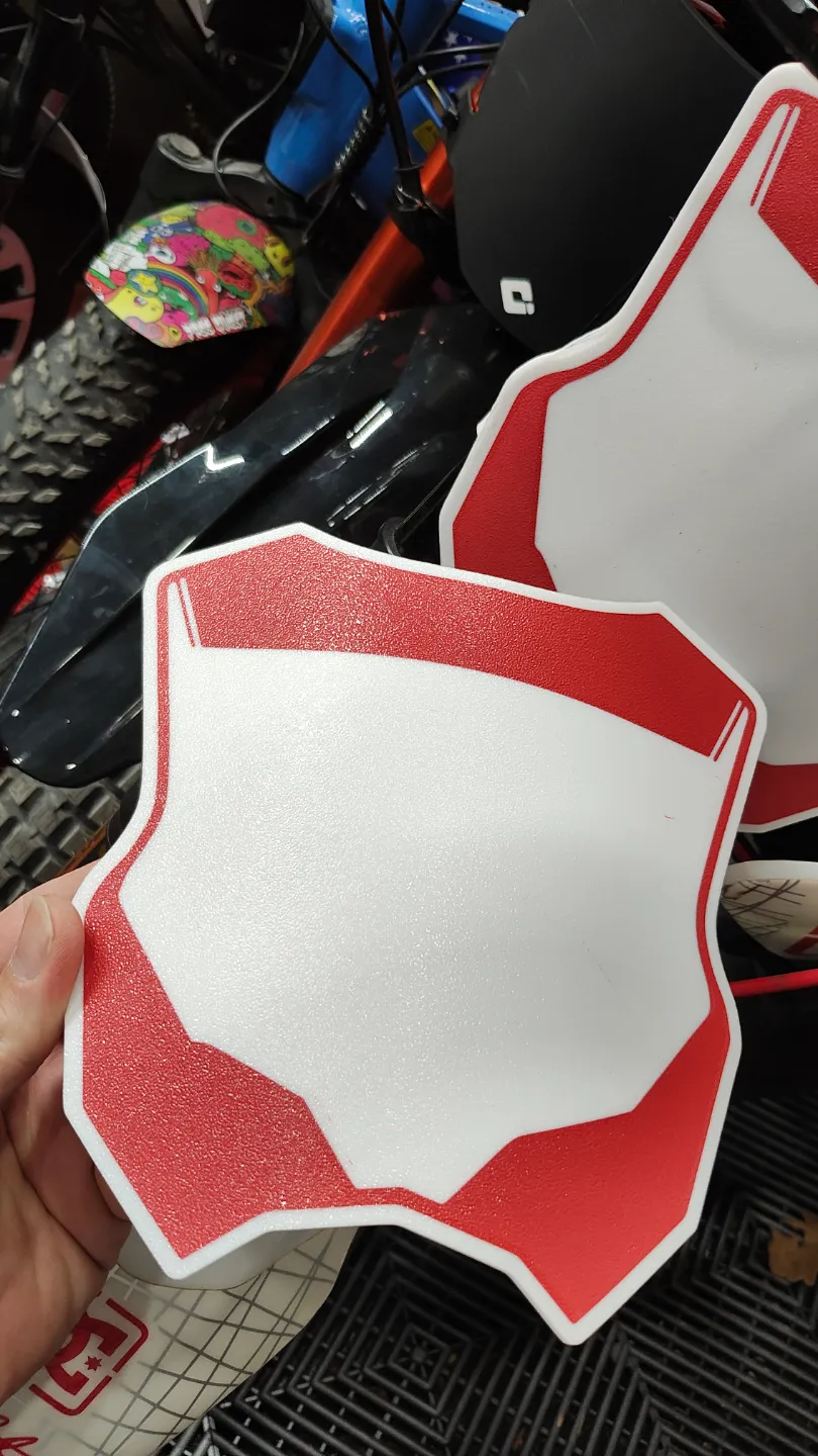Pit ebike BMX Dirt bike curved Razor number plate - Free 3D Print Model ...