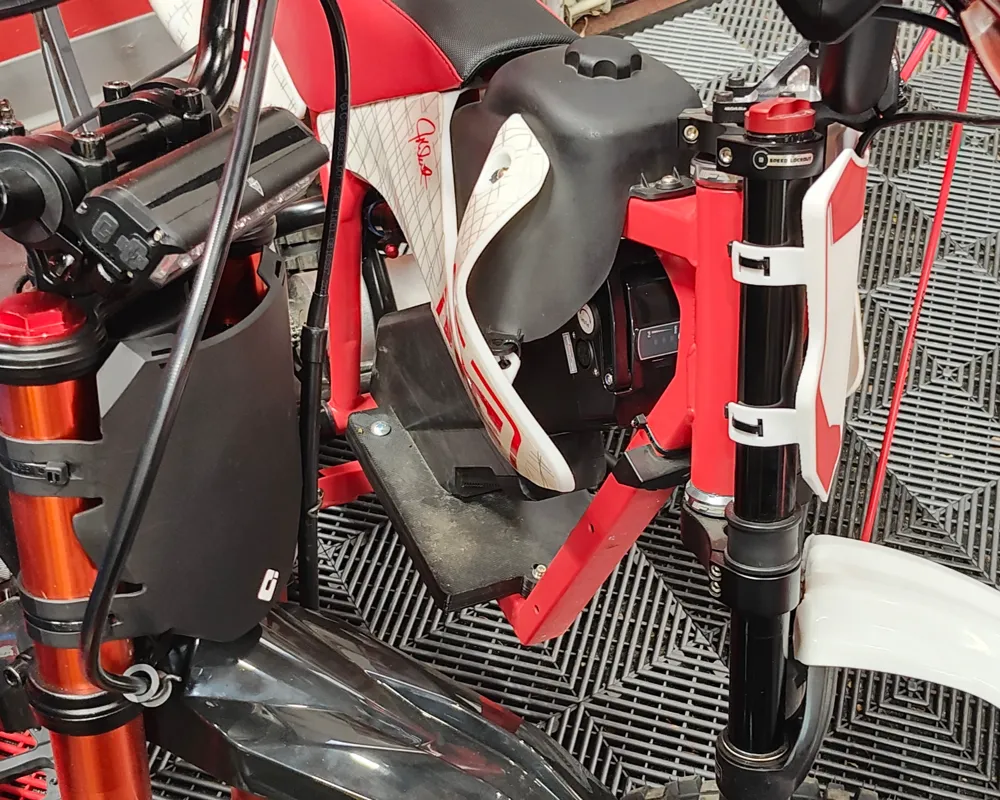 Pit ebike BMX Dirt bike curved Razor number plate - Free 3D Print Model ...