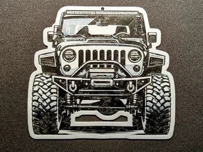 Jeep 4x4 Off-Road Pendant, 13cm