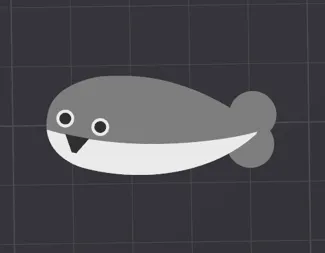 fish 3D AMS 3color TEST