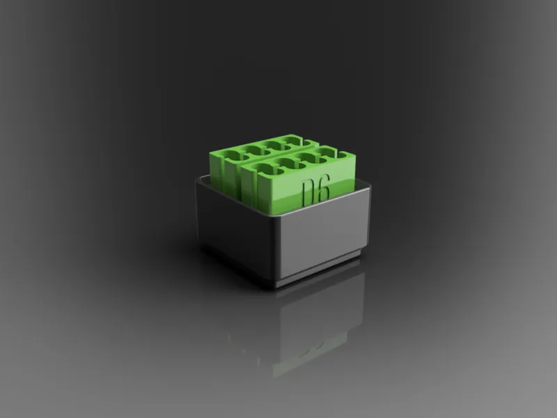 Updated Gridfinity 6mm Magnet Holder Box