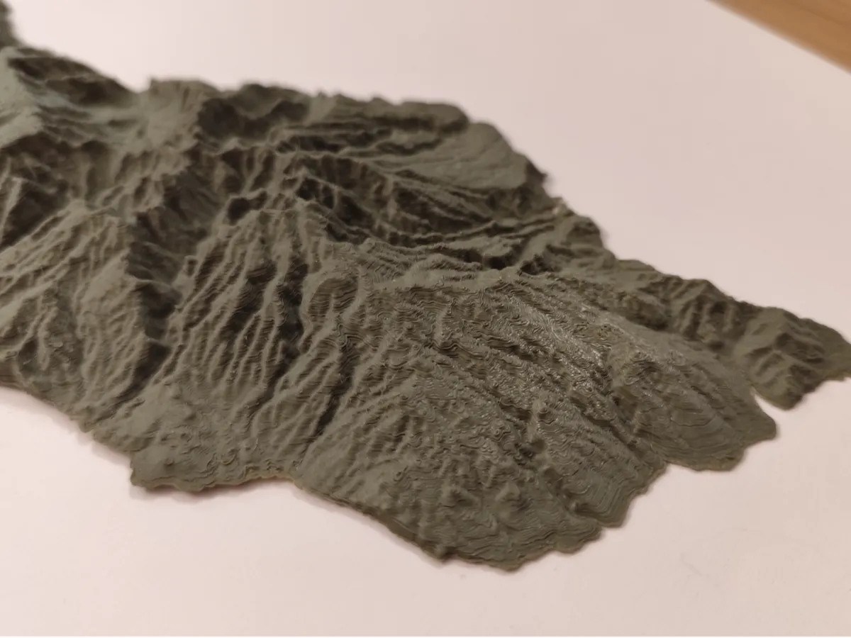Île de Madère - relief 3D (SRTM)