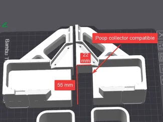 Bambu A1 stabilizer - poop collector compatibility