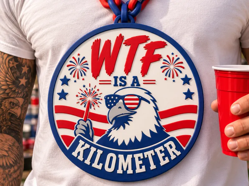 WTF is a kilometer 250th America 4th of July chain
