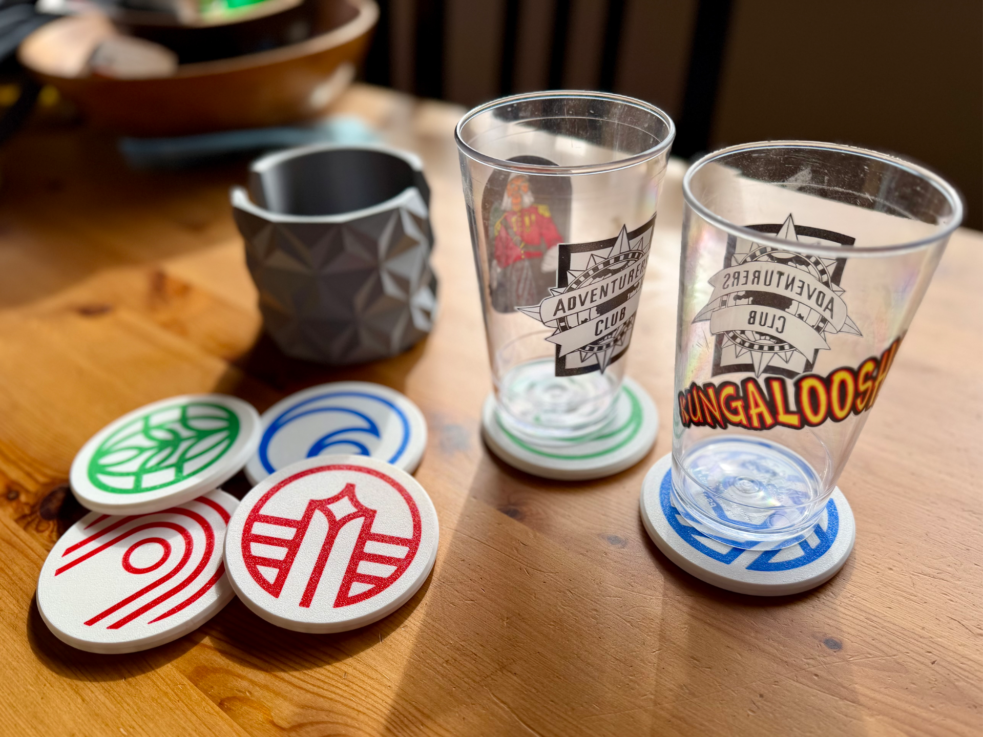 Modern EPCOT Coasters + Spaceship Earth Holder