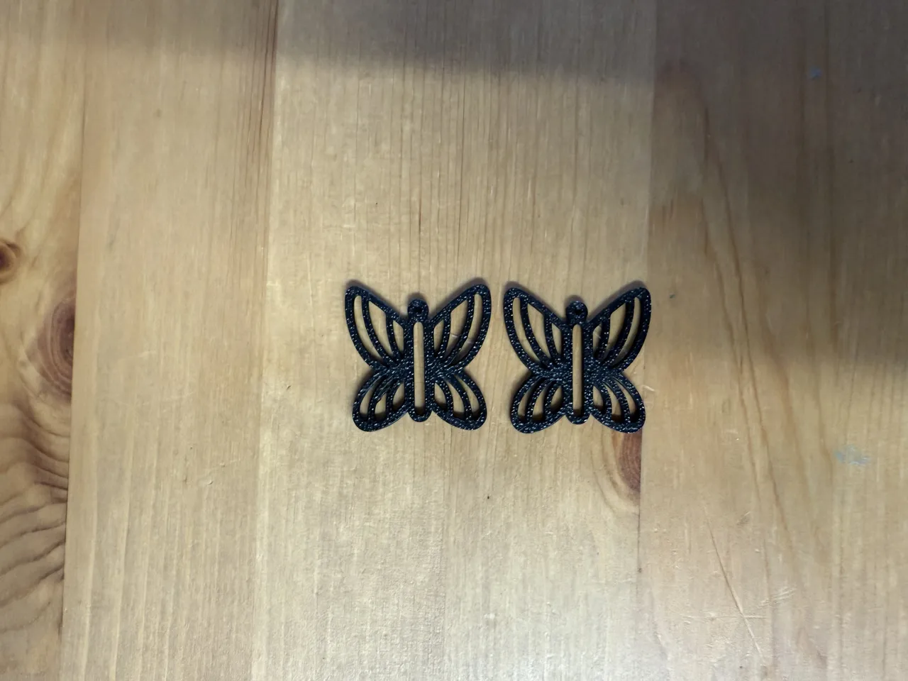 butterfly earrings view 2