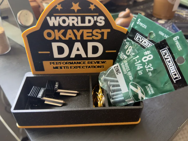 World’s Okayest Dad Modular Desk Organizer