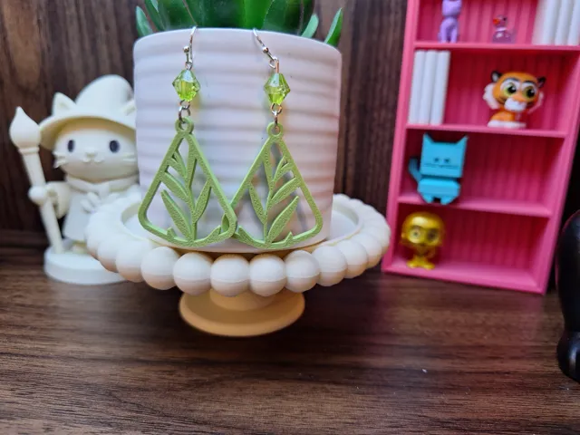 Boho Botanical Geometric Earring