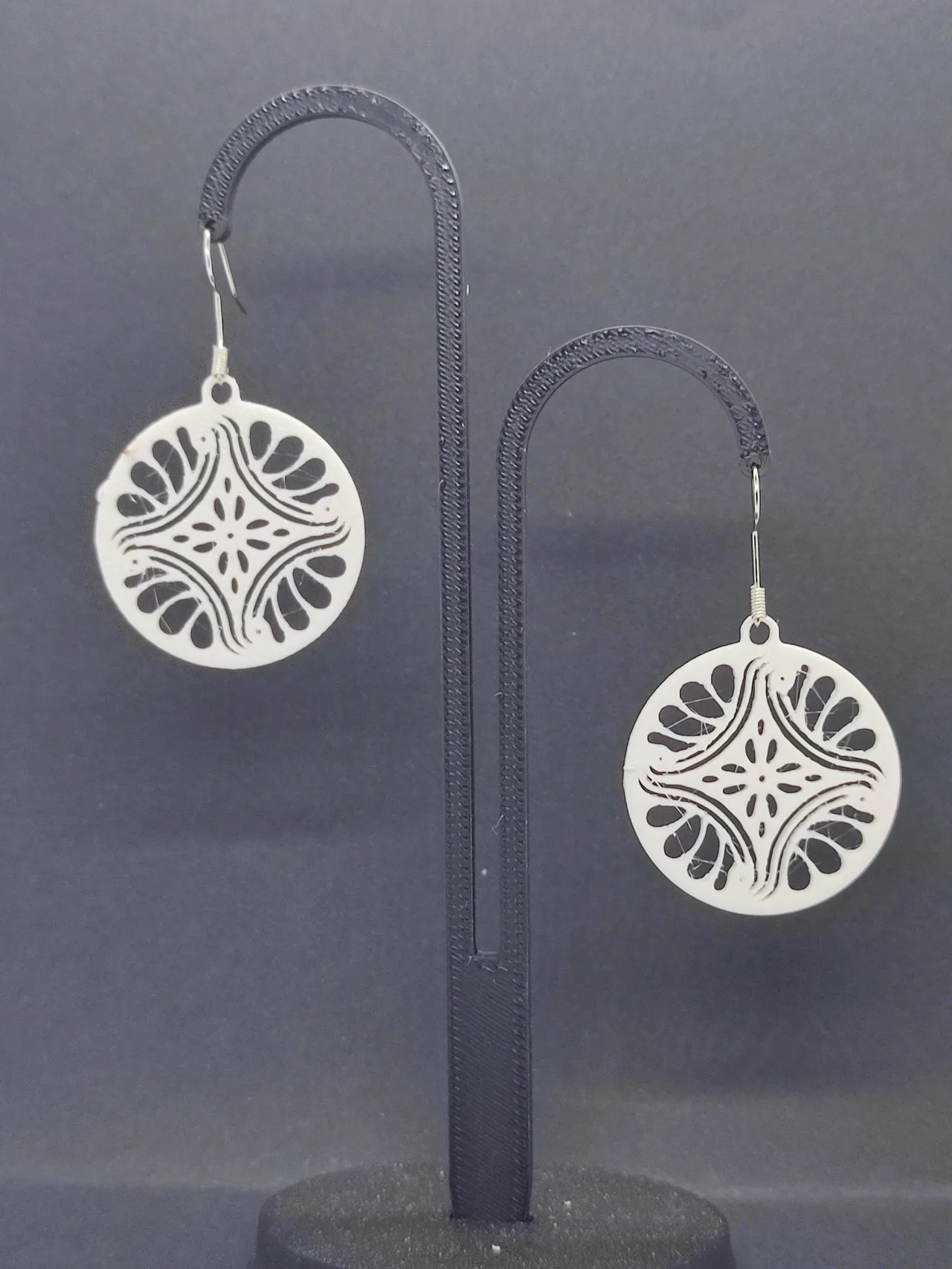 Aretes Amanecer Coral view 3