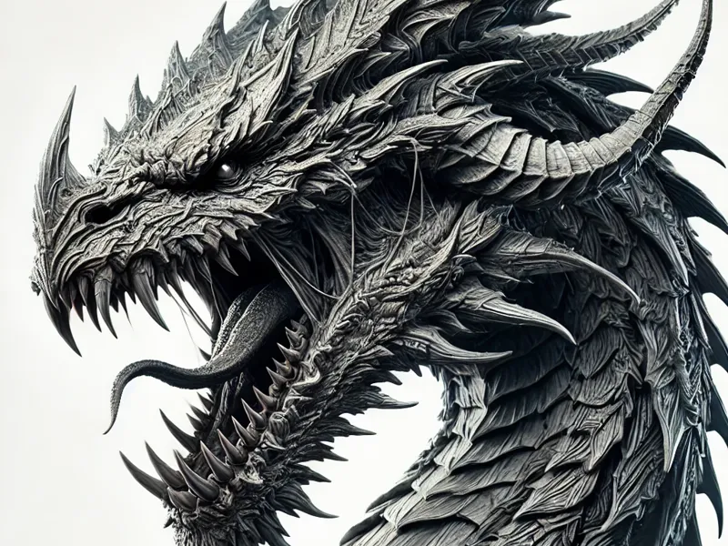 Dragon Dragan Ai Picture to Bambulab Pic to 3D