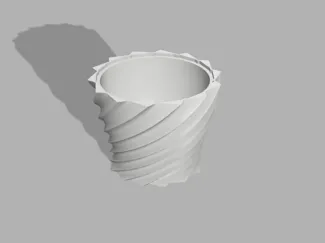 spiral flower vase