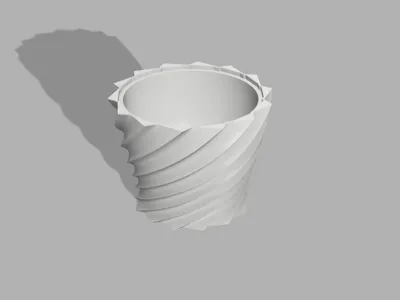 spiral flower vase