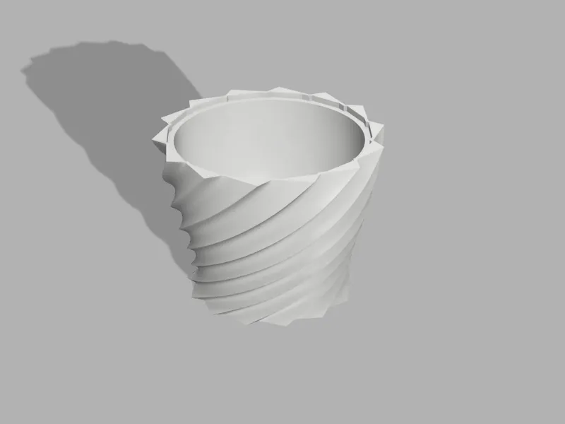 spiral flower vase