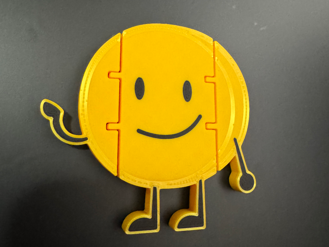 Coiny from BFDI Battle for Dream Island Flexi Toy