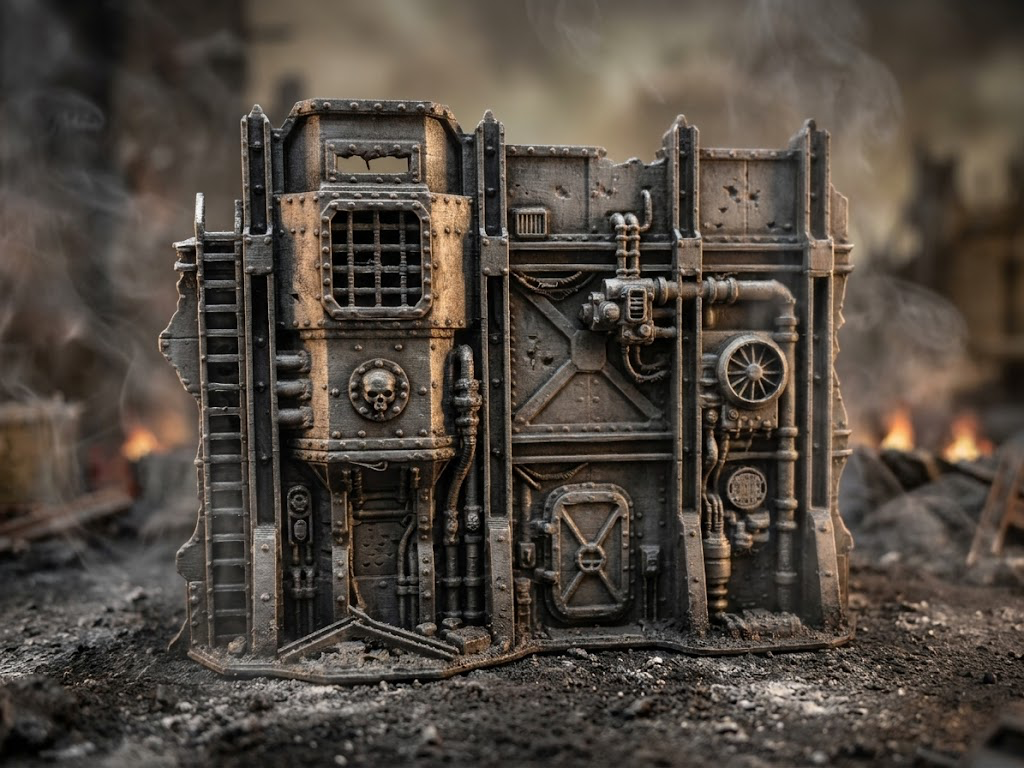 Industrial Cover Wall – Sci-Fi Terrain - Deckung