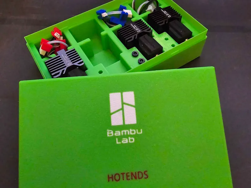 Hotend x4 Storage Box Bambu Labs X1C P1S/P1P