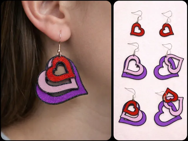HeartStack Flex Earrings – Valentine’s Day