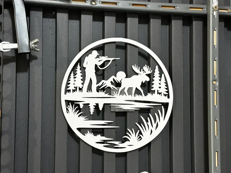 Hunter & Moose Wall Art - Circle Design