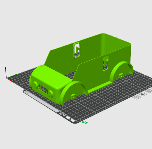 Miniatura 1 do modelo 3D “仓鼠”动力小车