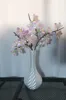 Matching flower arrangement vase