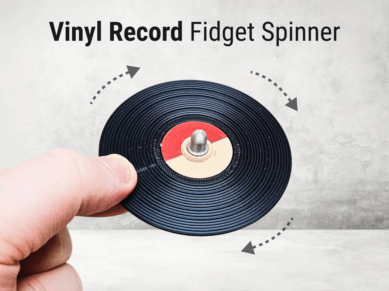 Vinyl Record Fidget Spinner - 3D printed Other Toys & Games, in stock in India