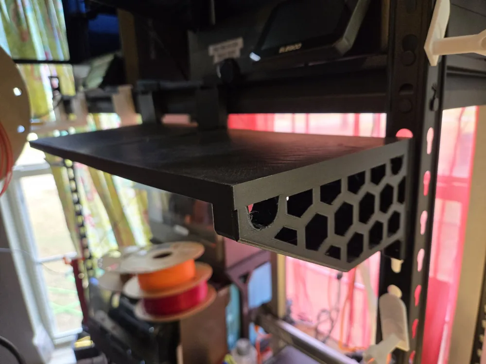 Red Muscle Rack Muscle Rack Heavy Duty Shelf Extension-Left&Right - Free 3D Print Model ...