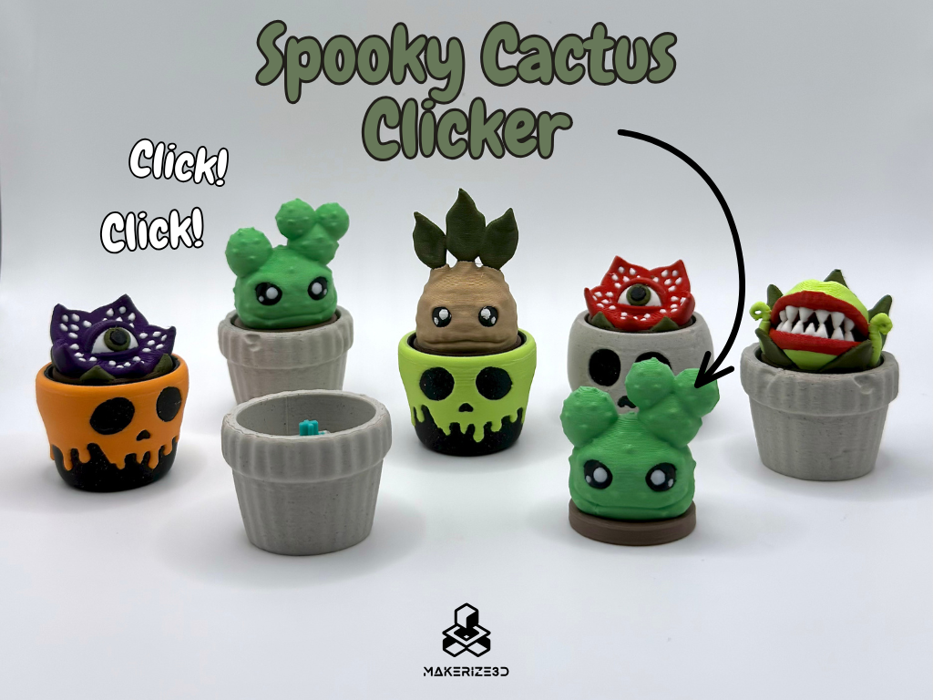 Spooky Cactus Clicker 3D model