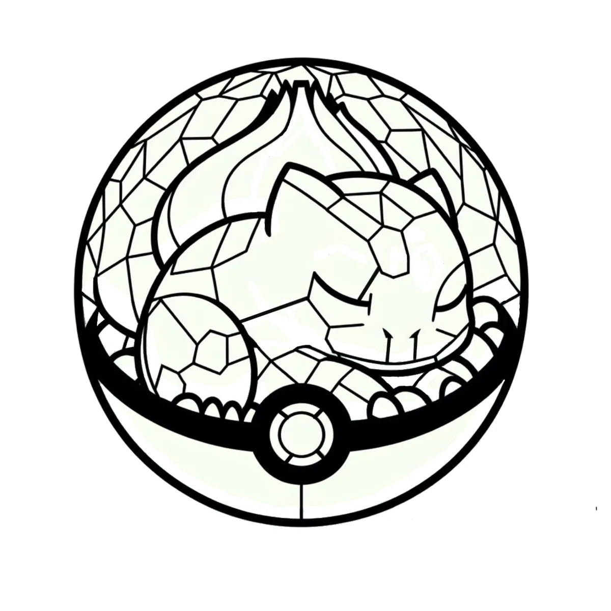 Bulbizarre — figurine dans sa Poké Ball