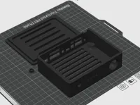 PLA, 0.12mm layer, 2 walls, 10% infill, printed screw holes