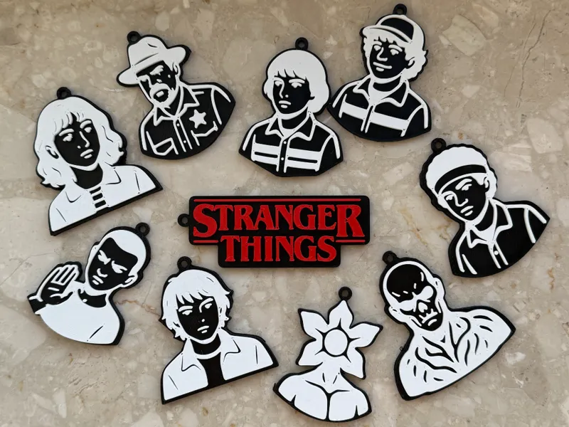 Stranger Things Characters Keychains