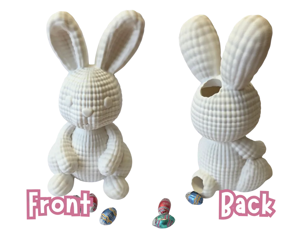Large Bunny that Poops Easter Candy - Free 3D Print Model - MakerWorld